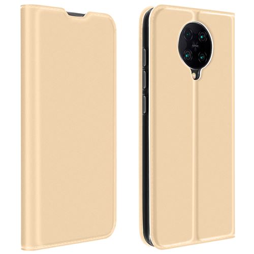 Étui Pour Xiaomi Poco F2 Pro Porte-carte Fonction Support Vidéo Dux Ducis Or
