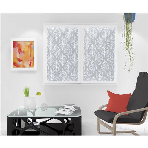 Paire de brise bise 60x120 cm MAUD blanc