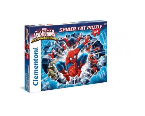 Clementoni - 20652.0 - puzzle coupe - spiderman-web spinner - 104 pièces