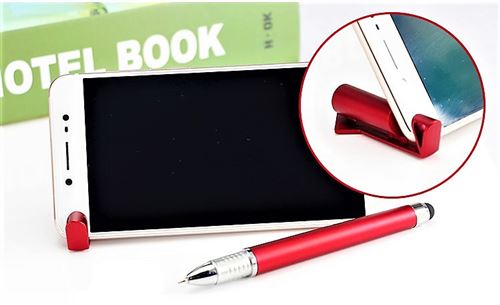 Stylet Stylo Support pour LeEco Le 1s Smartphone 3 en 1 Bille Tablette Ecrire Universel (NOIR)