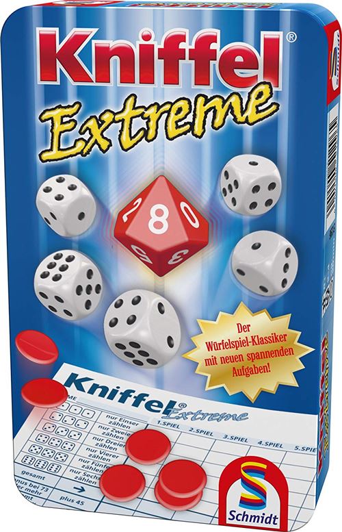 Schmidt Spiele 51296 Kniffel Extrême, Bring Me Jeu en Boîte Métal