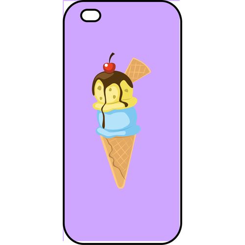 Coque Apple Iphone Se Glace Cornet Violet