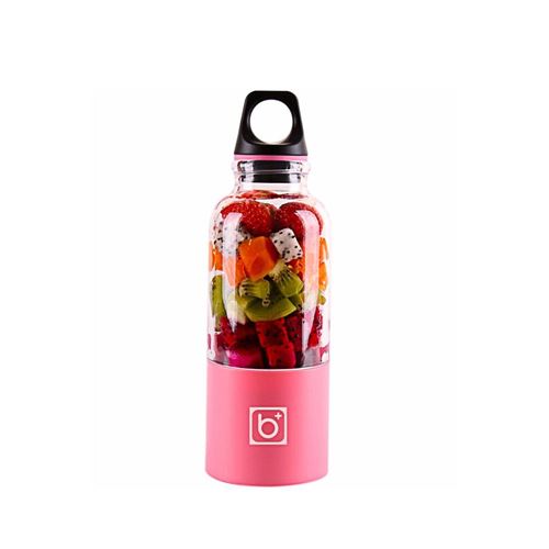 Juicer Blender Portable 500 Ml Électrique Rechargeable Avec USB Chargeur Câble Pour Fruits Légumes Rose