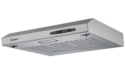 Candy CFT610/5S - Hotte - standard - largeur : 60 cm - profondeur : 46.5 cm - evacuation & recyclage - argent