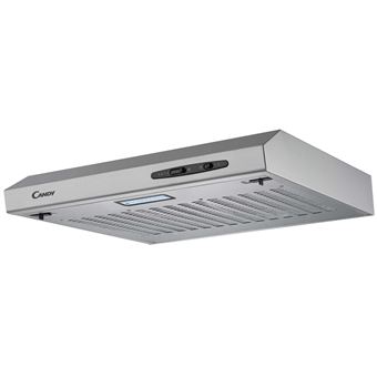 Candy CFT610/5S - Hotte - standard - largeur : 60 cm - profondeur : 46.5 cm - evacuation & recyclage - argent - 1