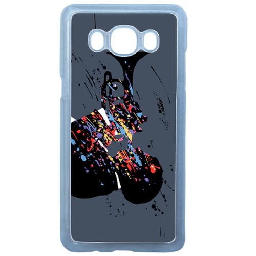 Coque trompette jazz abstrait compatible samsung galaxy j3 2016 transparent