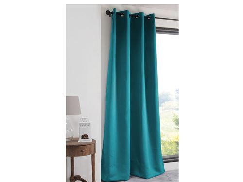 Rideau occultant à œillets uni polyester NOTTE céladon 135X180CM