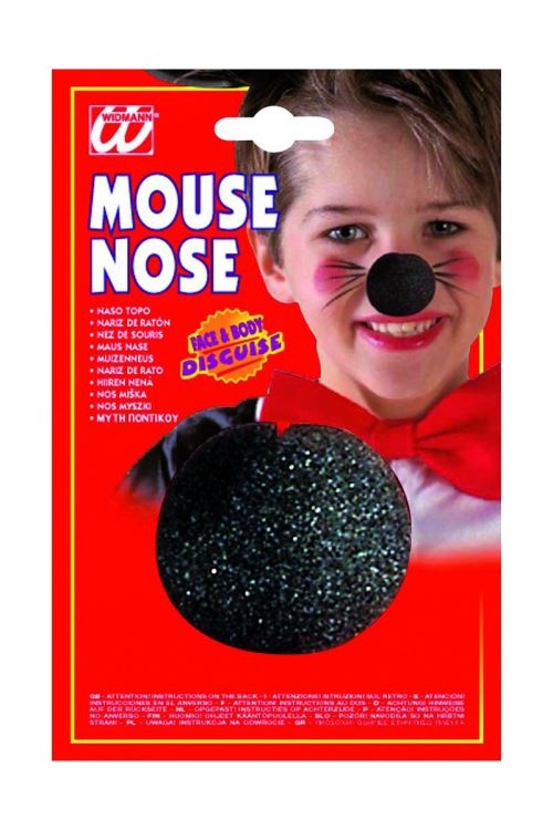 Nez clown mousse enfant noir