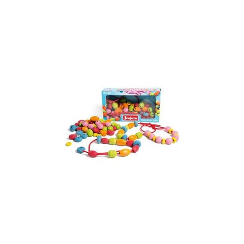 JEUJURA Perles en bois - Coffret de 90 perles