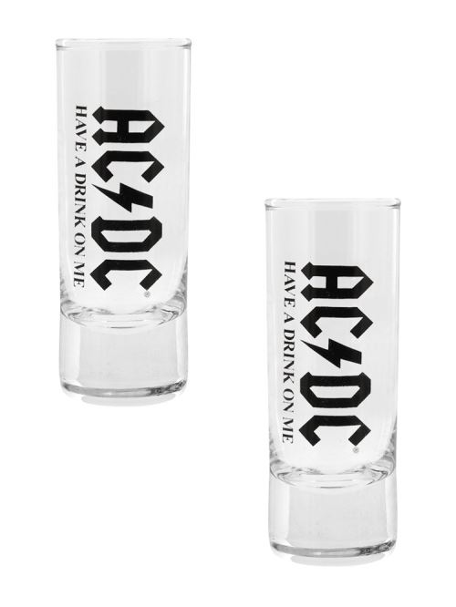 AC/DC Set 2 verres à shot Have A Drink On Me Set
