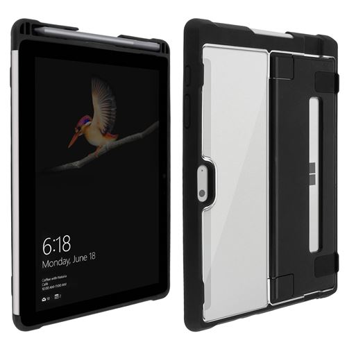 Coque Microsoft Surface Go 10.1 Rigide Support Vidéo STM Goods Transparent Noir