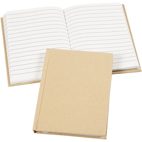 Creotime carnet A6 marron/blanc 80 feuilles