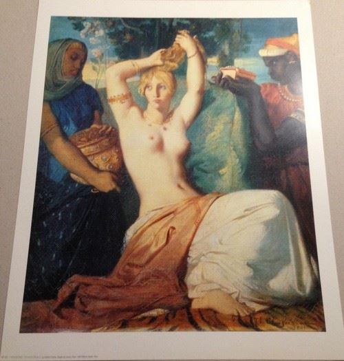 Théodore CHASSERIAU - Toilette d'Esther - 40x50 cm - AFFICHE / POSTER