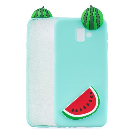 Coque en TPU impression de motifs de poupées mignonnes en 3D pastèque pour votre Samsung Galaxy J6 Plus J610F/J6 Prime
