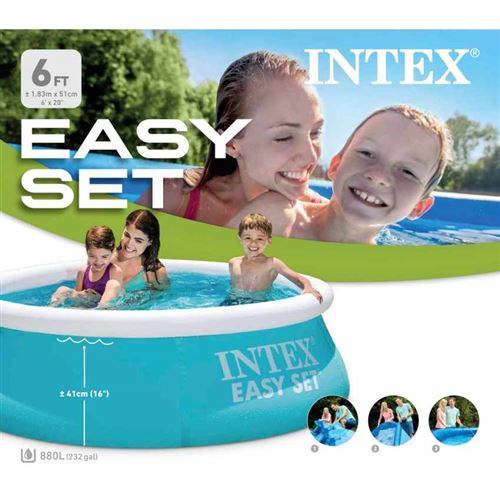 Piscine Autoportee Easy Set 1 83 X 0 51 M Intex Piscine Achat Prix Fnac