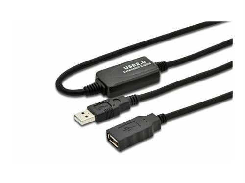 MicroConnect Active USB 2.0 extension cable - rallonge de câble USB - 5 m