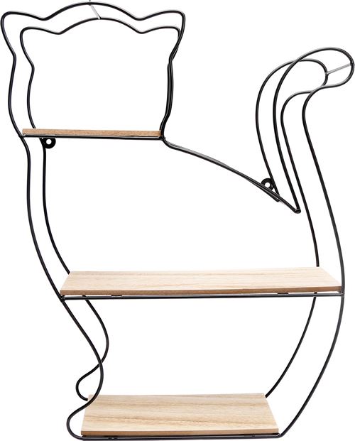 Sil - Etagère chat en métal et bois