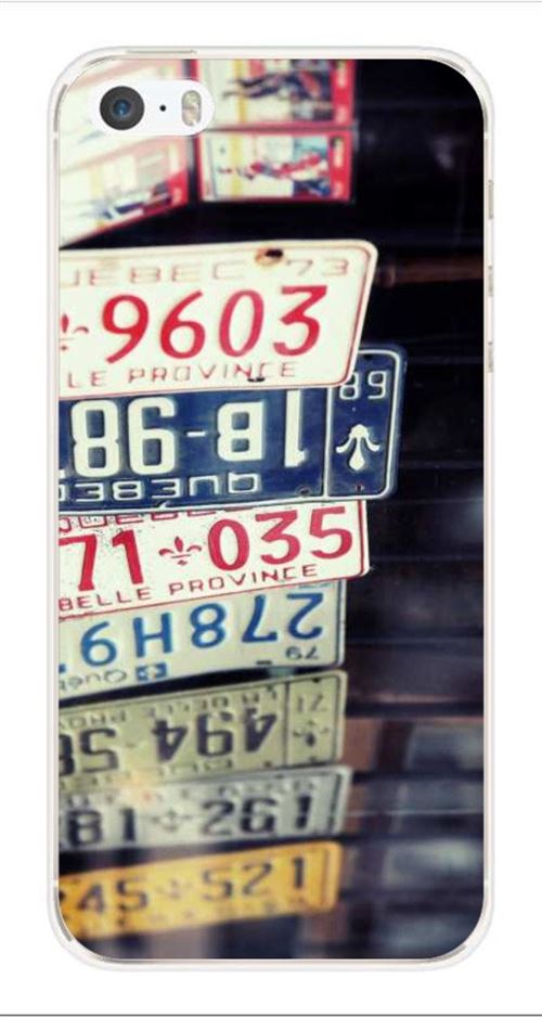Coque en silicone imprimée compatible iPhone 5 iPhone 5S Quebec