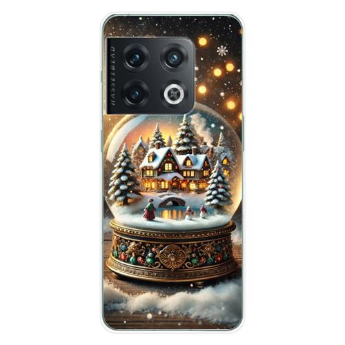 Coque en silicone imprimée compatible OnePlus 10 Pro 5G NO Globe Féérique