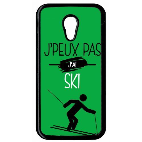 Coque j peux pas j ai ski 11 compatible motorola moto g2 transparent