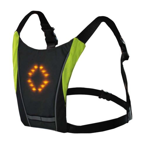 Faire du vélo LED de sécurité sans fil Turn Signal lumineux Gilet Riding nuit de guidage wedazano807