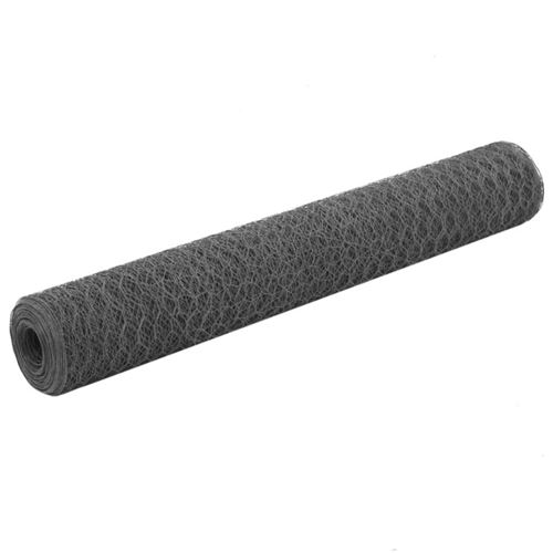 Vidaxl Gris Grillage Et Pvc 25X1 M - Image 3