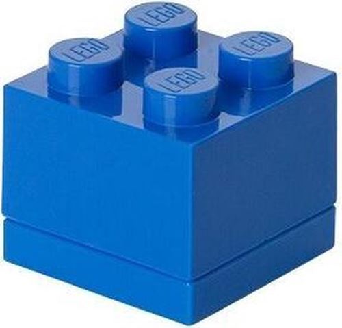 LEGO mini pierre de rangement 4 plots 4,6 x 4,3 cm polypropyl&egrave;ne bleu