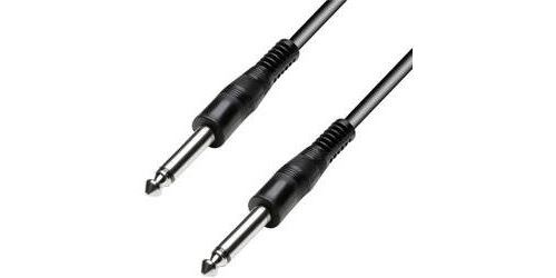 Câble jack pour instrument Paccs 6 M Noir Câble jack noir Jack 6,3 mm