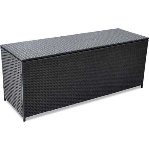 Salon de jardin vidaxl acier noir 150.0 x 50 x 60 cm