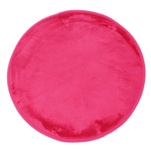 FLANELLE Tapis Rond 70 cm Fuchsia