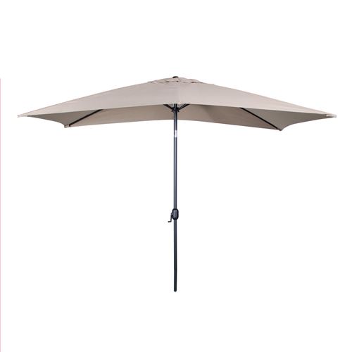Sunnydays - Parasol droit Frida - 300 x 200 cm - Taupe