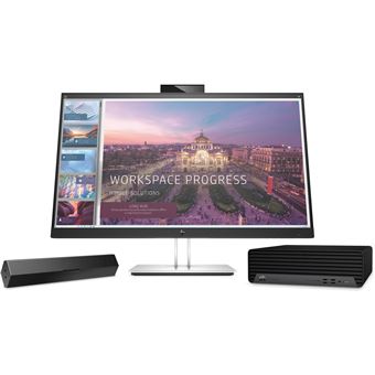 HP S101 - Barre de son - pour moniteur - 2.5 watt - noir (couleur de la grille - noir) - pour HP 280, 34, Z1 G9; Elite 600 G9, 800 G9; EliteDesk 80X G8; Pro 400 G9; ProDesk 405 G8 - 1