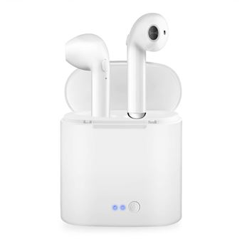 INECK® Bluetooth Casque Sans Fil Écouteurs avec Boitier de Charge Mini /  Casque Écouteur avec Micro, Mains Libres pour iPhone X 8 8plus 7 7plus 6S