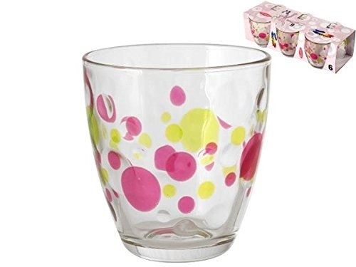 Lot de 6 gobelets a eau - pois - 27,5 cl 139763