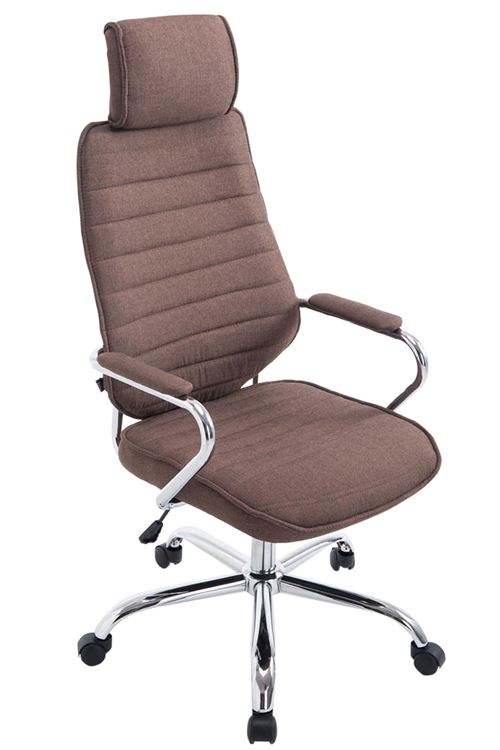 CLP Fauteuil de bureau Rako tissu  Marron