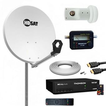 Kit Parabola Satellitare Completo 60cm - Con LNB, Cavo, Staffa E Finder - Foto 4