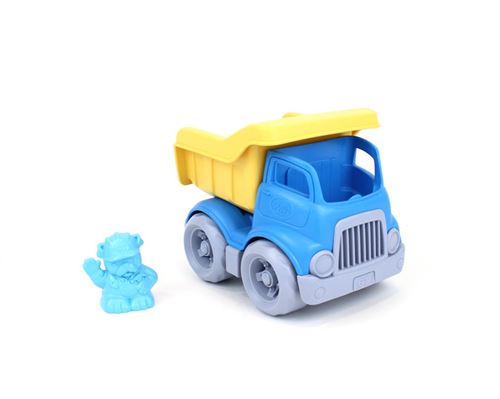 Camion benne Green Toys bleu jaune