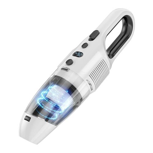 Mini aspirateur à main I20 portable Sans fil pour voiture et maison -blanc