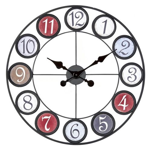Horloge Factory 60 cm, Métal - marque française