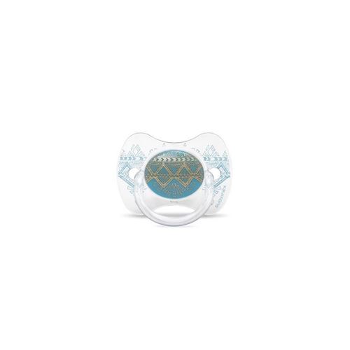 Suavinex - SUCETTE ETHNIC +18M SILICONE REVERSIBLE - TURQUOISE