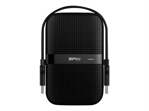 SILICON POWER Armor A60 - Disque dur - 2 To - externe (portable) - 2.5 - USB 3.2 Gen 1 - noir