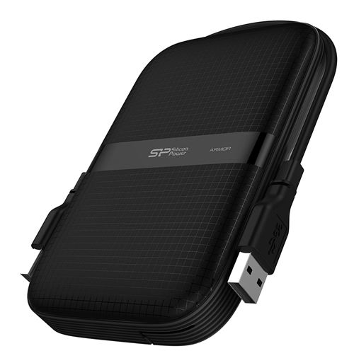 Non Communiqué Noir Silicon Power Armor A60 - Disque Dur - 2 To - Externe (Portable) - 2.5" - Usb 3.2 Gen 1