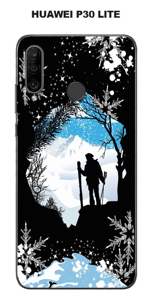 Coque Huawei P30 Lite design surf-neige2