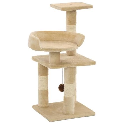 vidaXL - Arbre à chat - 65 cm - Beige - Image 2