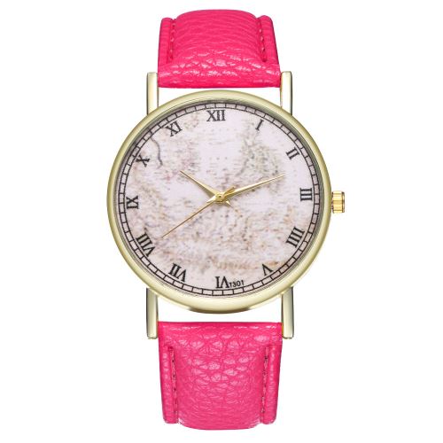 Montre de cadeau de mariage d'anniversaire classique simple pour homme et femme Montre à quartz T301-ARoseCamine