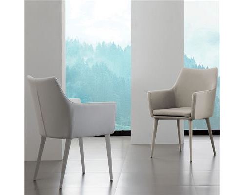 Fauteuil beige design SEVERINE - Beige
