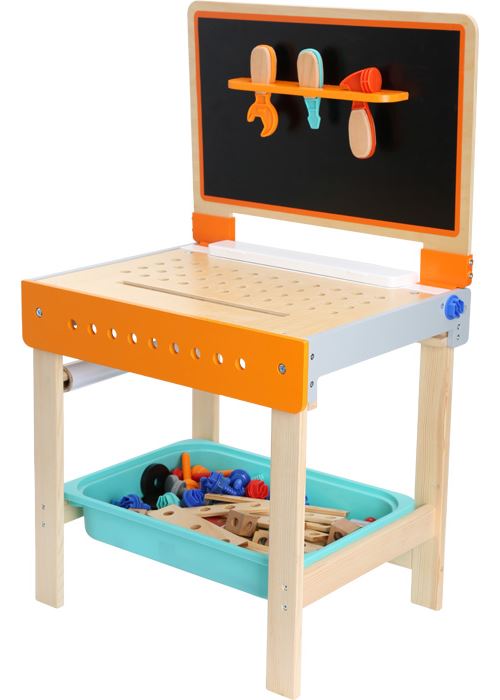 Etabli pour enfants avec table à dessin - 10603 - jouet en bois