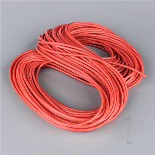 Cable Silicone 16awg (1.29mm Diam - 1.31mm2 Sect) 30m Rouge (rouleau)