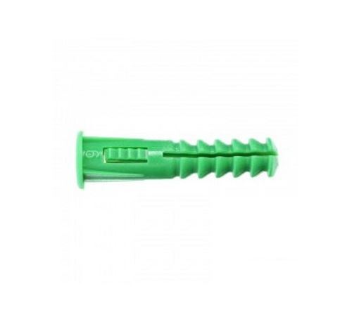 Cheville RC6 verte avec collerette - Seau de 1000