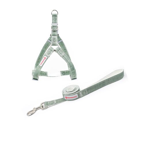 Comparer les prix de Harnais et Laisse en Fibre de bambou MARVELOUS pour chien kit - Vert clair (Taille: M)